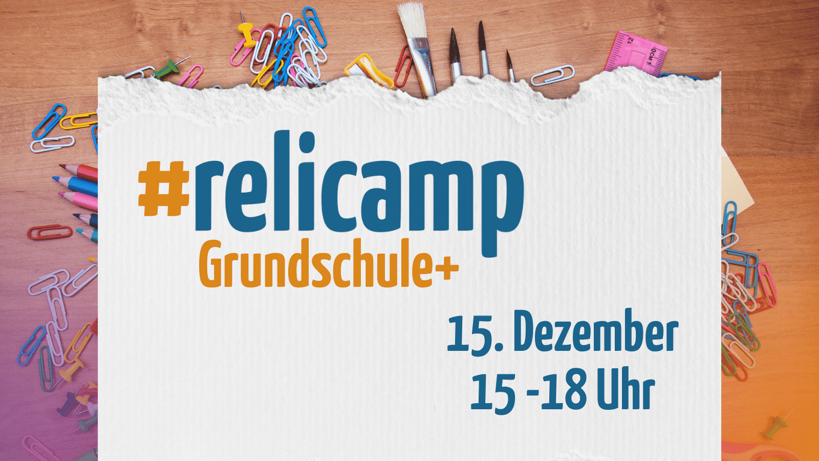 #relicamp Grundschule+ online am 15.12.2021